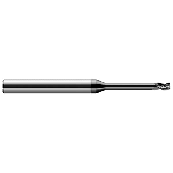 Miniature End Mill - 3 Flute - Corner Radius, 0.0780" (5/64)